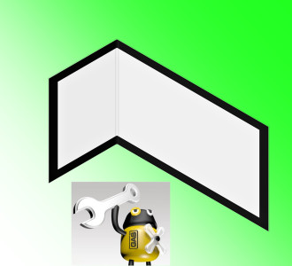ROMOTOP Rohové sklo dvířek topeniště