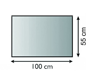 Sklo 21.02.870.2 - před kamna 100 x 55 cm